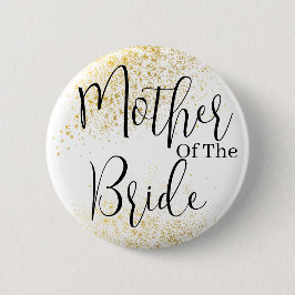 Glitzer Mother of bride wedding Button
