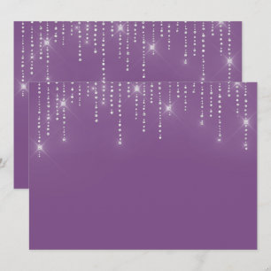 Glitzer-Muster leere Einladung