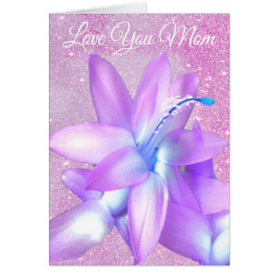 *~* Glitzer Mutter-Tag-Liebe Sie Blume anpassen