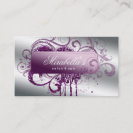 Glitzer Nail Salon Ernennung Elegante Bling Terminkarte