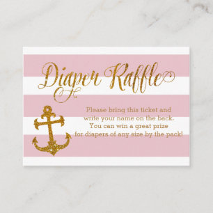 Glitzer Nautical Baby Dusche Windelwaschkarte Begleitkarte