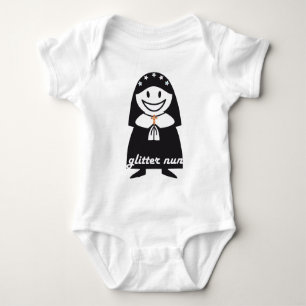 Glitzer-Nonne Baby Strampler