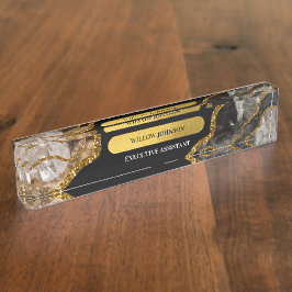 Glitzer Office Namensplakette