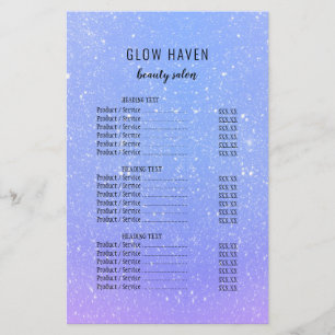 Glitzer Ombre Beauty Salon Flyer