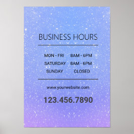 Glitzer Ombre Beauty Salon Poster
