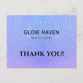 Glitzer Ombre Beauty Salon Postkarte