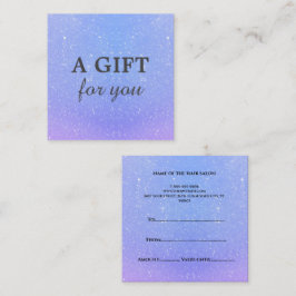 Glitzer Ombre Beauty Salon Rabattkarte