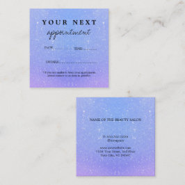 Glitzer Ombre Beauty Salon Terminkarte