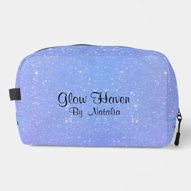 Glitzer Ombre Beauty Salon Waschbeutel (Vorderseite)