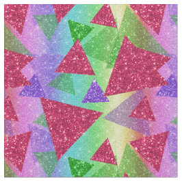 Glitzer ombre rainbow Imitats Metallische Dreiecke Stoff