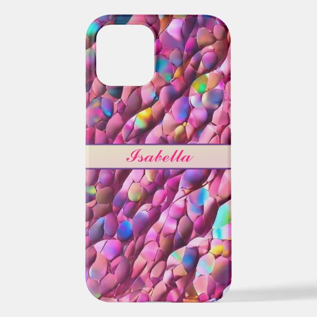Glitzer Opal Holographic Popular Collection iPhone Hülle (Rückseite)
