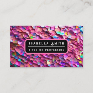 Glitzer Opal Holographic Popular Collection Visitenkarte