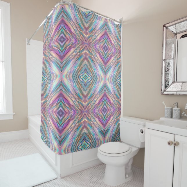 Glitzer Opal Holographic Trendy Collection Duschvorhang (Beispiel)