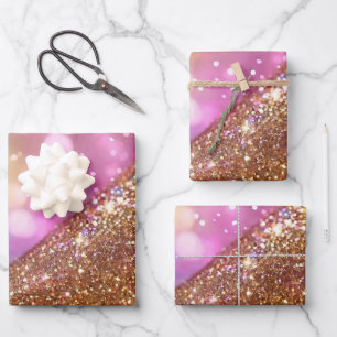 Glitzer Opal Popular Holographic Collection Geschenkpapier Set