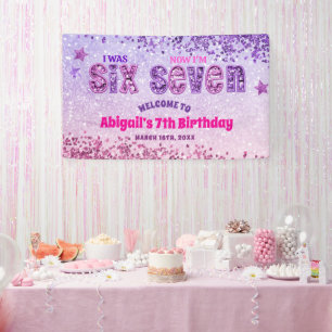 Glitzer Pailletten 67 Geburtstags-Party-Willkommen Banner