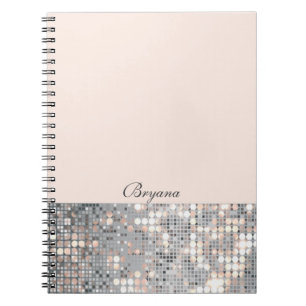 Glitzer Pailletten Glamour Notizbuch Journal Notizblock