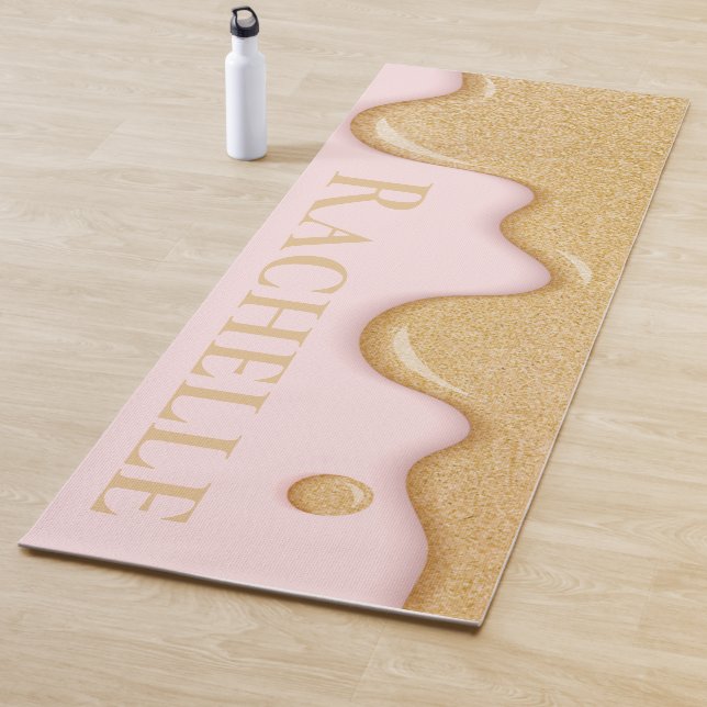 Glitzer Paint Tropfen Yoga Mat Yogamatte (Beispiel)