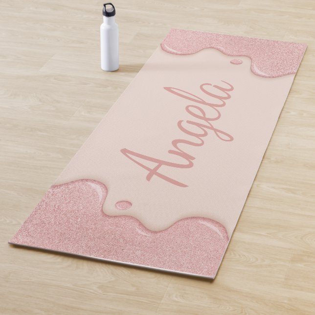 Glitzer Paint Tropfen Yogamatte (Beispiel)