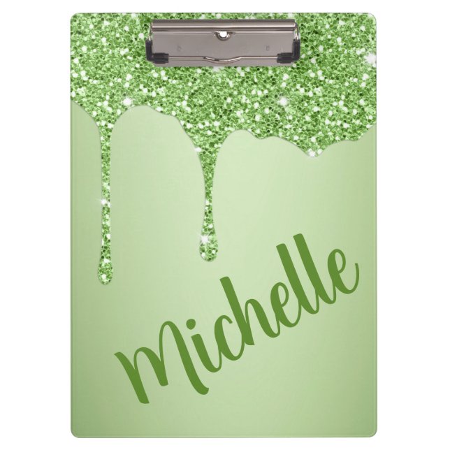 Glitzer Paint Tropfen Zwischenablage Klemmbrett (Vorderseite)
