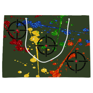 Glitzer Paintball Party Ziele Große Geschenktüte