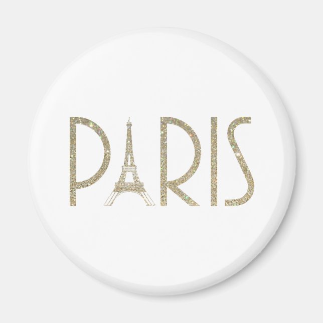 Glitzer PARIS Magnet (Vorne)