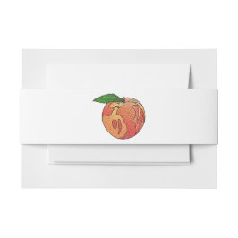 Glitzer Peach Einladungsbanderole