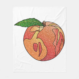 Glitzer Peach Fleecedecke