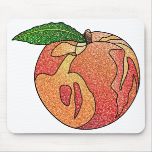 Glitzer Peach Mousepad