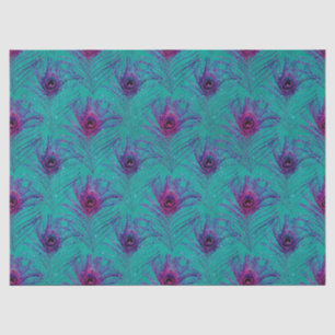 Glitzer Peacock Feather Series Design 12 Seidenpapier