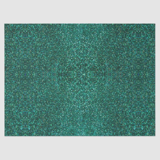 Glitzer Peacock Feather Series Design 16 Seidenpapier (Vorderseite)
