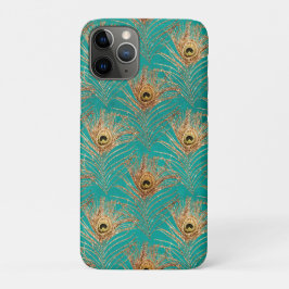 Glitzer Peacock Feathers Pattern Case-Mate iPhone Hülle