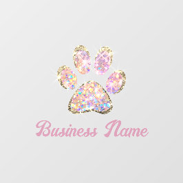 Glitzer-Pfotenklemme Fensteraufkleber