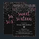 Glitzer Pink & Silver Sweet 16 Geburtstag Einladun Einladung<br><div class="desc">Glitzer Pink & Silver Sweet 16 Geburtstag Einladung. Die 16 Party Einladungen sind mit rosa Farbakzenten, Glitzer- und Imitat-Silberfolie-Akzenten gestaltet und eignen sich hervorragend für das 16 . Geburtstag Party Ihrer Tochter. Diese Einladung in Rosa und Silber 16 . Geburtstag ist für Teenager eine großartige Einführung in Ihren besonderen Tag....</div>
