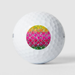 Glitzer Pink Snakeskin Golfball