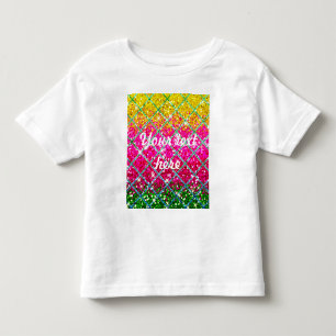 Glitzer Pink Snakeskin Kleinkind T-shirt