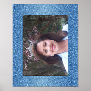 Glitzer-Plakat-Porträt Fräulein-Amerika USA Poster