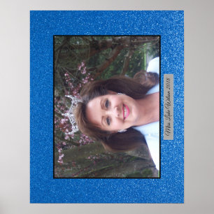 Glitzer-Plakat-Porträt Fräulein-Amerika USA Poster