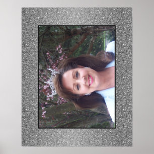 Glitzer-Plakat-Porträt Fräulein-Amerika USA Poster