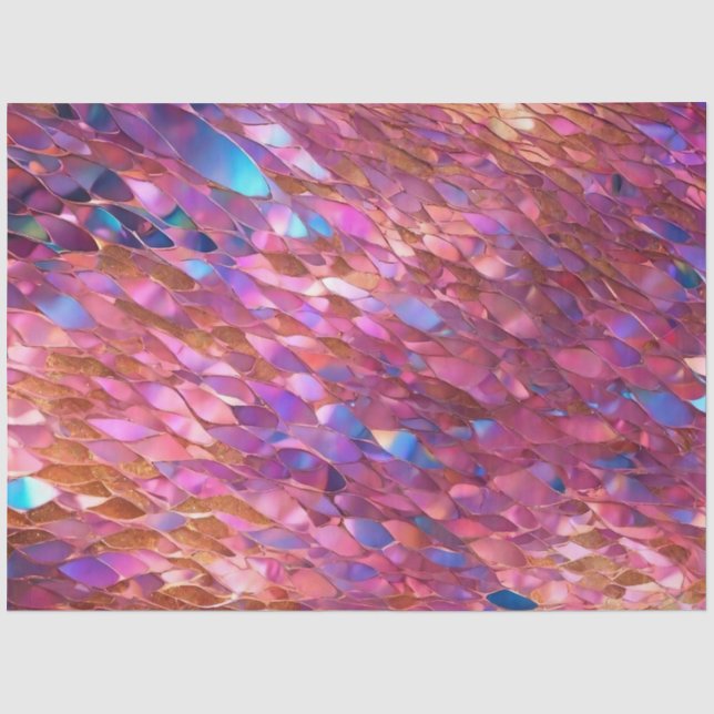 Glitzer Populäre opal-holografische Sammlung Seidenpapier (Vorderseite)