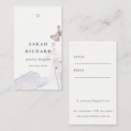 Glitzer Pressed Blume Minimal einfache Preis-Marki Visitenkarte