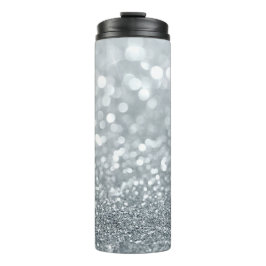Glitzer Princess Silver Sparkle Glamour Thermosbecher