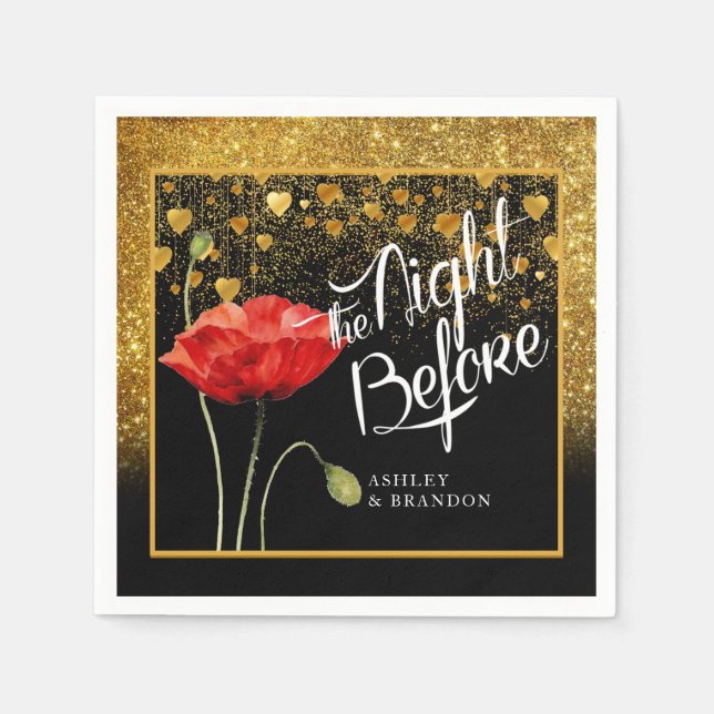 Glitzer Probe Dinner Napkins Serviette (Vorderseite)