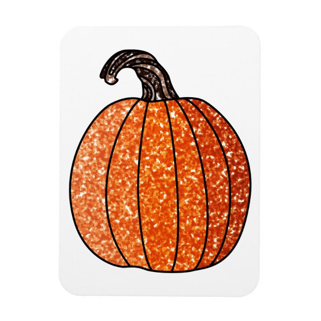 Glitzer Pumpkin Magnet (Vertikal)