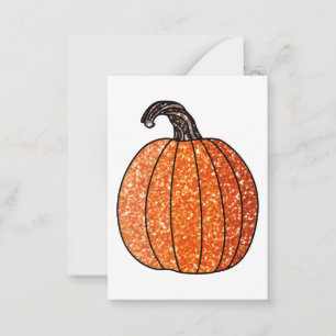 Glitzer Pumpkin Mitteilungskarte