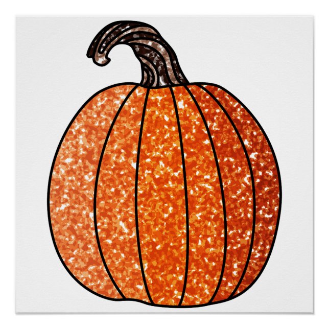 Glitzer Pumpkin Poster (Vorderseite)