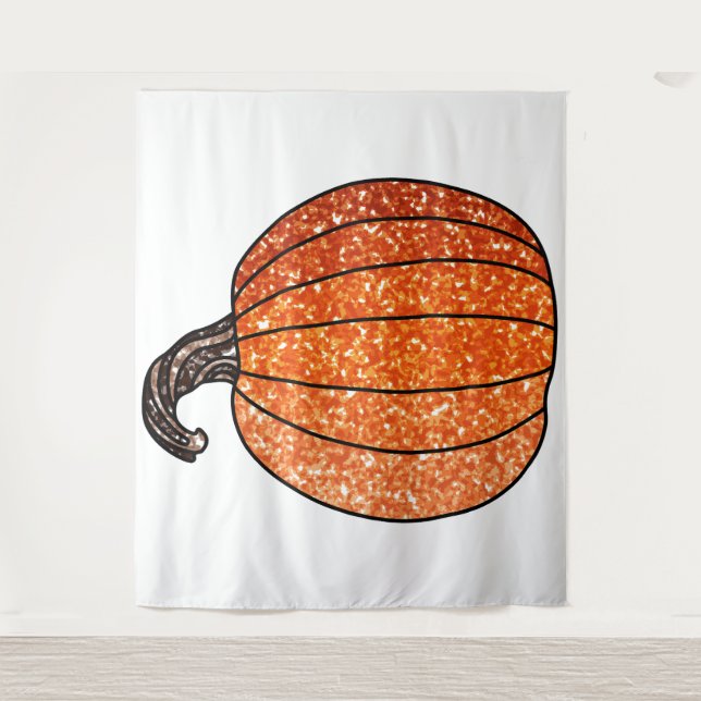 Glitzer Pumpkin Wandteppich (Vorderseite)