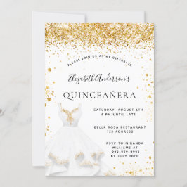 Glitzer Quinceanera Einladung