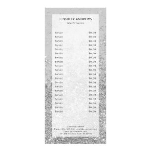 Glitzer-Rackkarte Werbekarte