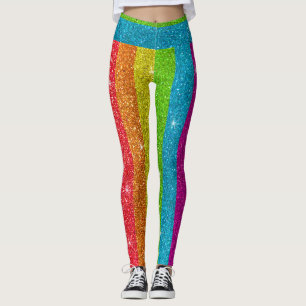 Glitzer Rainbow Flag Ehegewähr Gay Pride Leggings