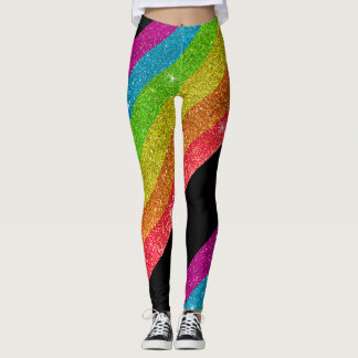 Glitzer Rainbow Flag Ehegewähr Gay Pride Leggings